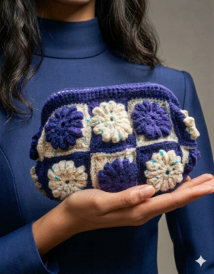 حقيبة مربعات الورود