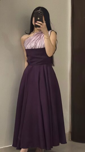 فستان كريب أنيق-موديلين بصمم مميز