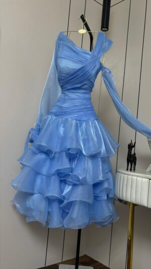 فستان كرنكل فاخر متعدد الالوان