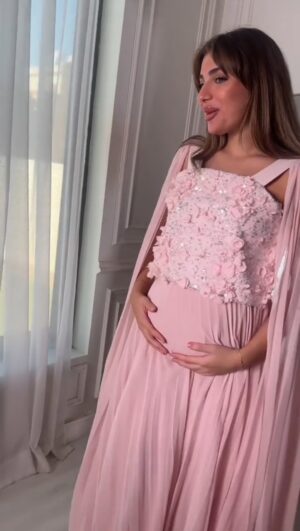 فستان حوامل شيفون أنيق - إطلالة ناعمة و مريحة