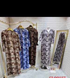 جلابية نسائية مريحة بتصميم محدد - أناقة يومية