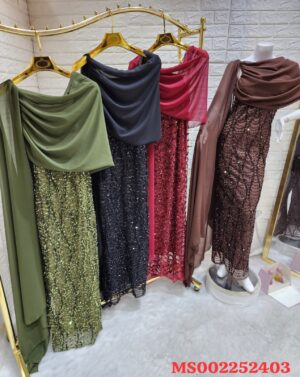 فستان سهرة طويل فاخر - قصة ناعمة بإطلالة أنثوية جذابة