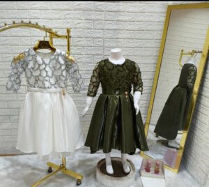 فستان بناتي فاخر بتطريز أنيق - إطلالة أميرة صغيرة