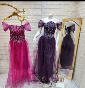 فستان نسائي سهرة أنيق - بتصميم فاخر بأطلالة جذابة