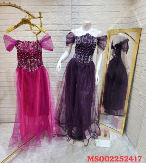 فستان تول فاخر - إطلالة ناعمة و جذابة