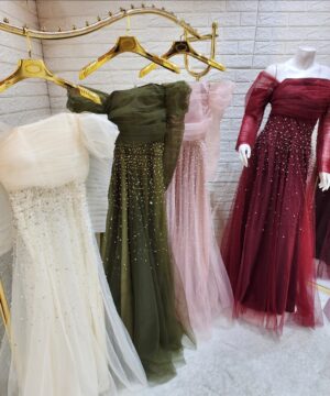 فستان سهرة فاخر - أناقة تلفت الأنظار