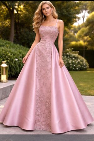 فستان سهرة شك و مشجر فخم